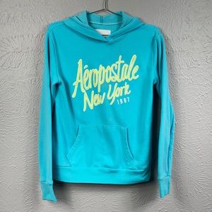 Aeropostale Blue Pullover Sweatshirt Size Medium